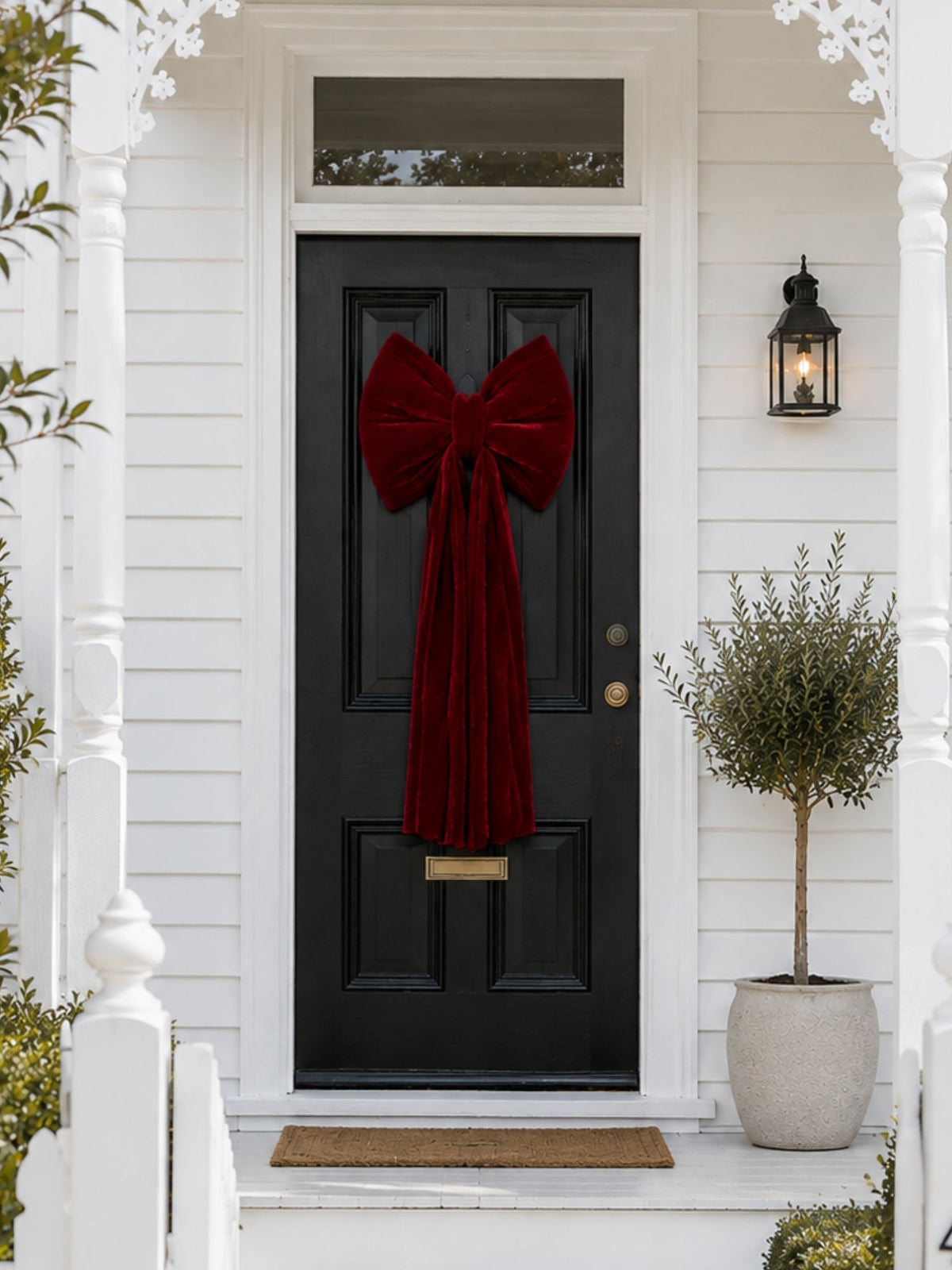 Threadz Velvet Christmas Bow (Red)
