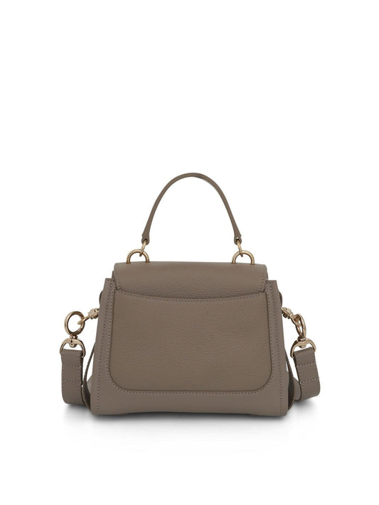 CHLOE Mini Tess Day Bag (Grained & Shiny Calfskin in Motty Grey)
