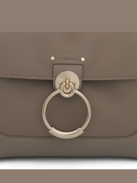 CHLOE Mini Tess Day Bag (Grained & Shiny Calfskin in Motty Grey)