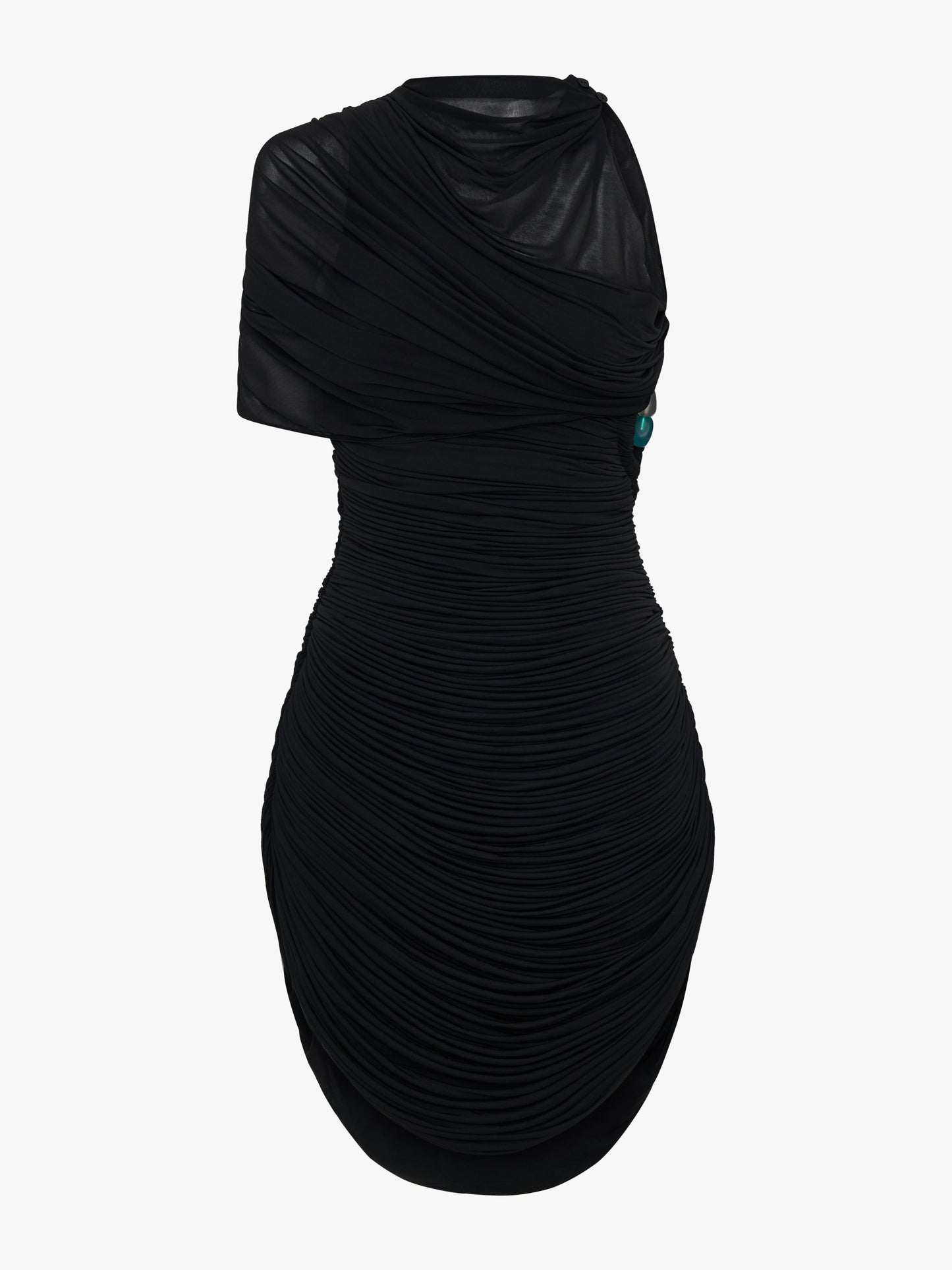 Christopher Esber Beach Glass Circular Jersey Mini Dress (Black)