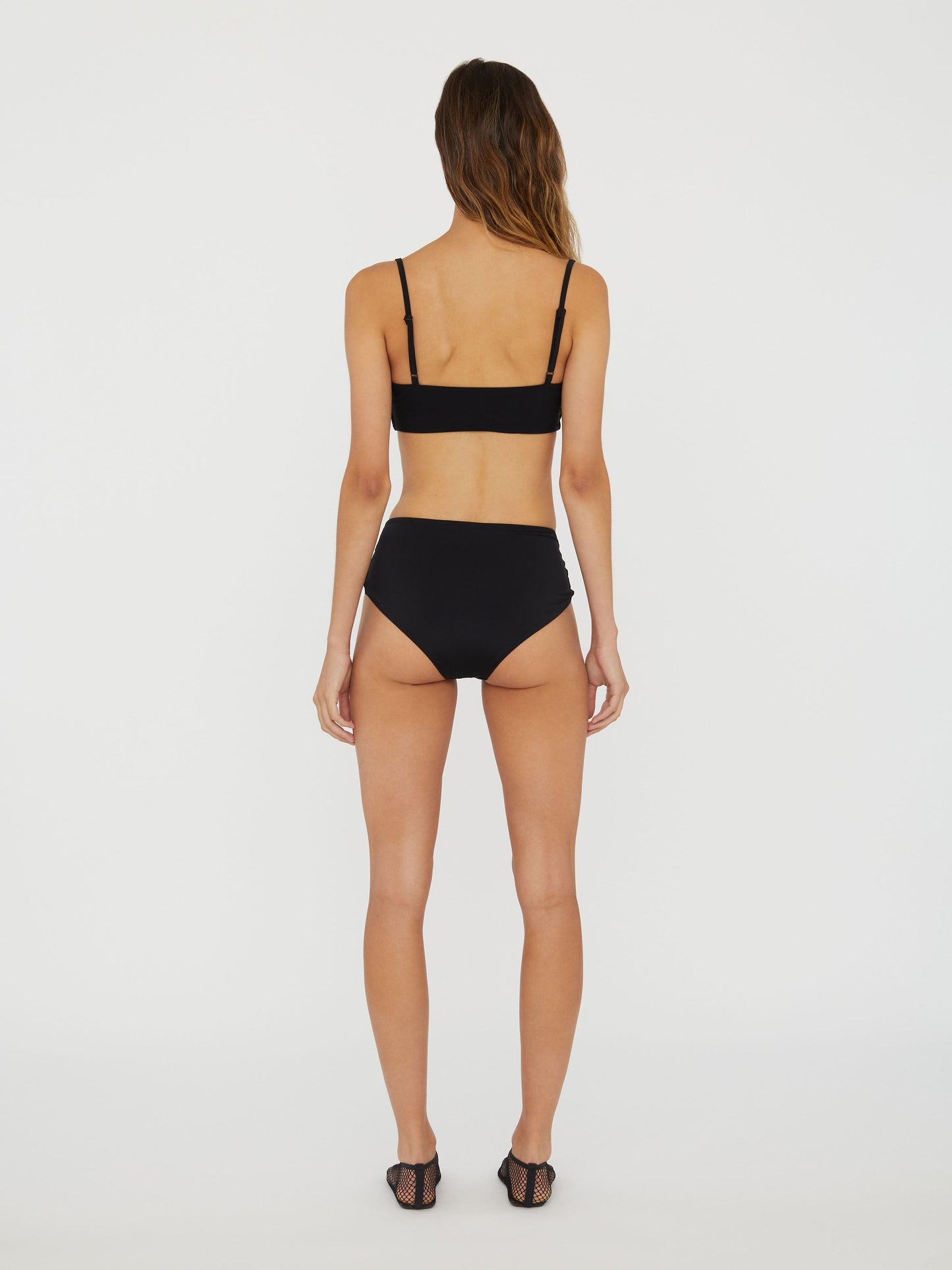 Christopher Esber Ruched Prong Bandeau (Black)
