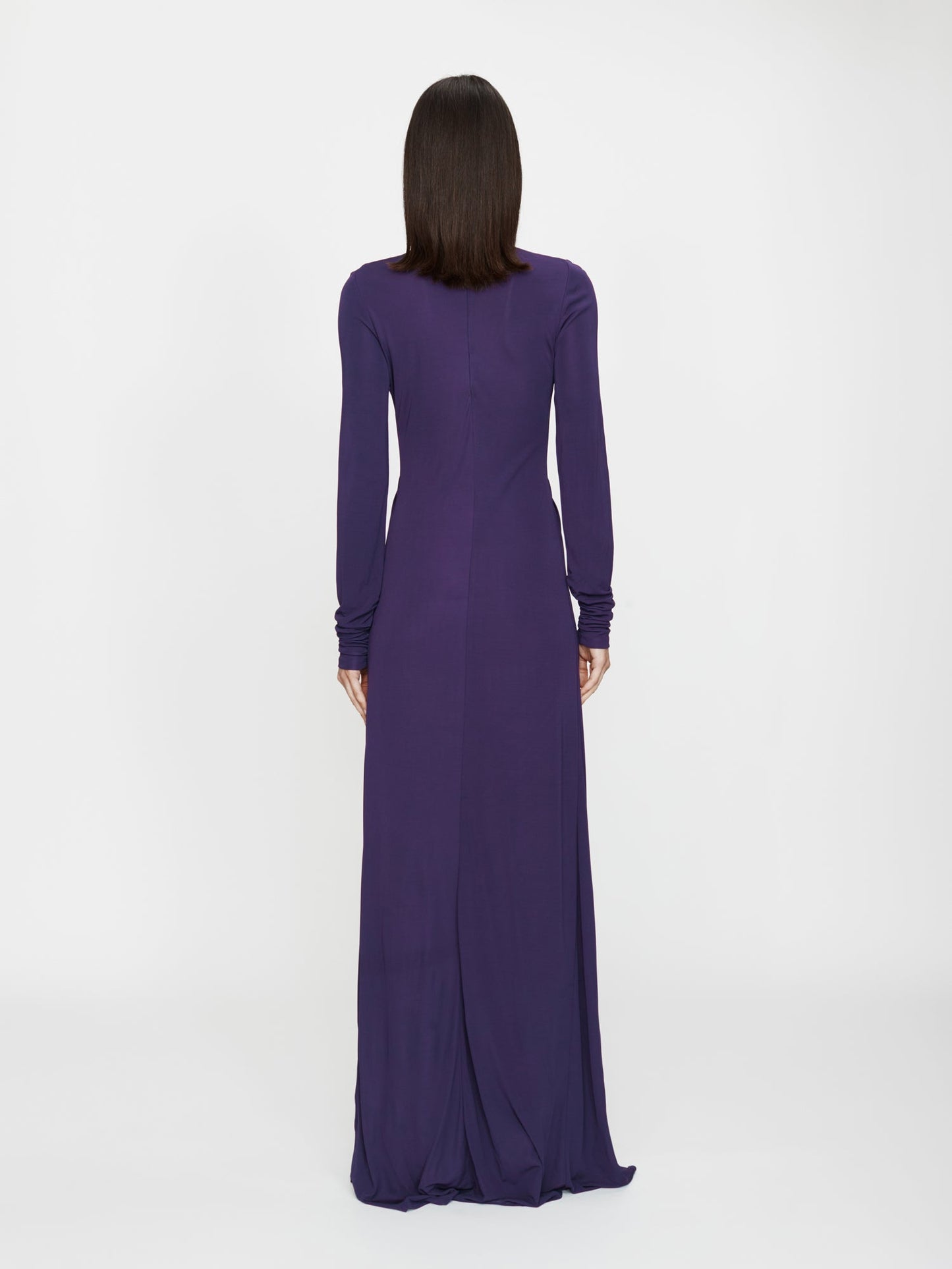 CHRISTOPHER ESBER Arced Palm Long Sleeve Dress (Violet)