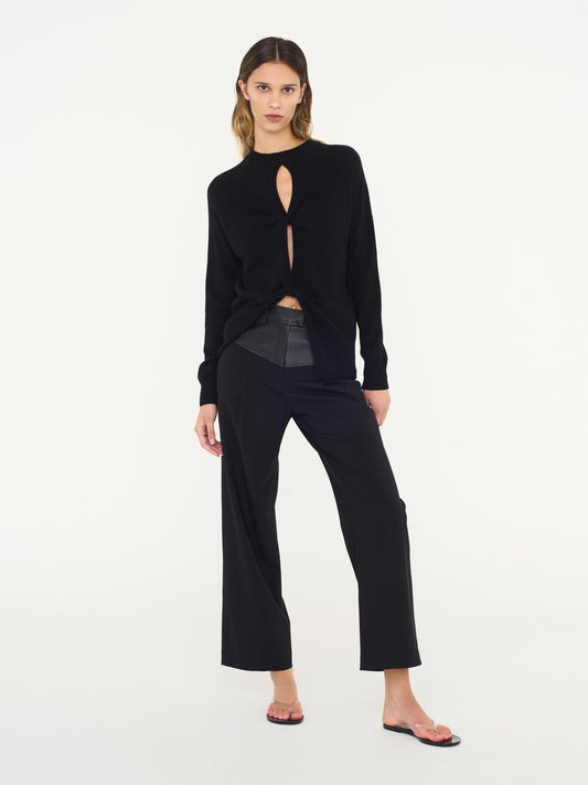 Christopher Esber Monument Open Twist Sweater (Black)