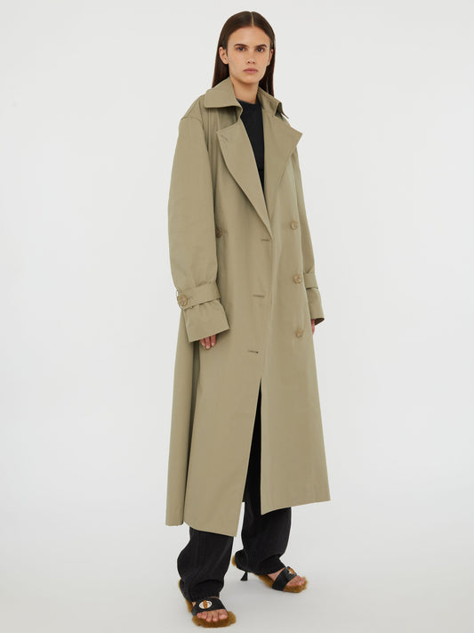 Christopher Esber Loren Trench Coat (Linseed)