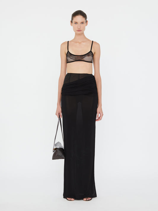 Christopher Esber Wave Lace Bralette (Black)