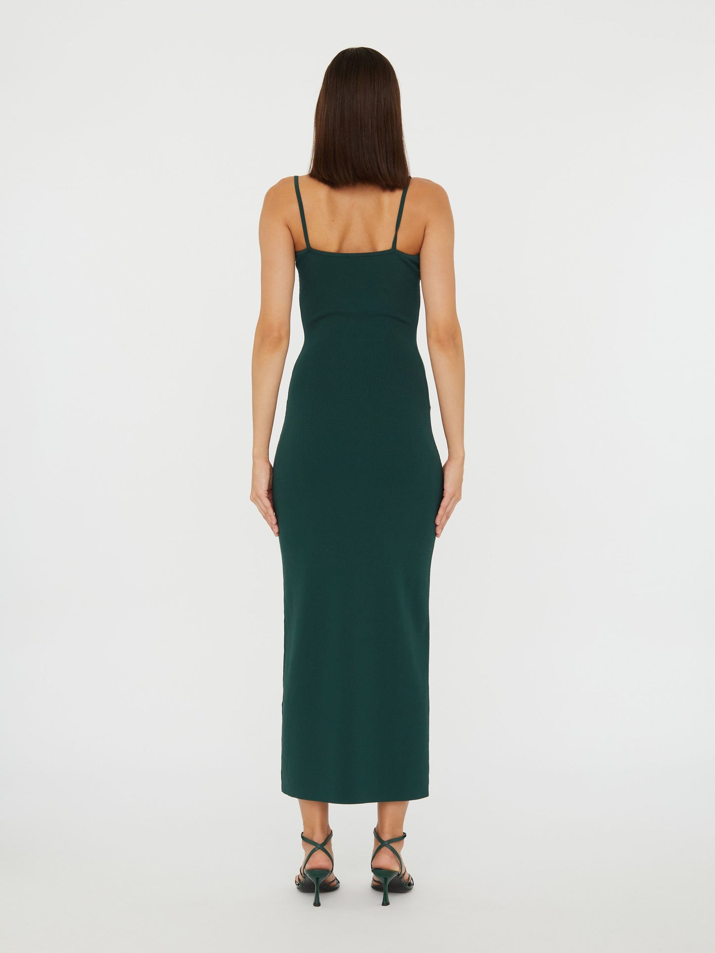 Christopher Esber Salacia Wire Column Dress (Evergreen)
