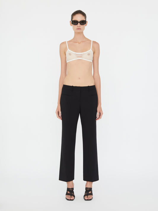 Christopher Esber Wave Lace Bralette (White)