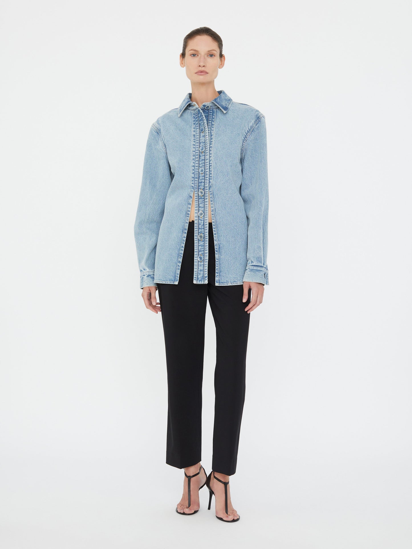 Christopher Esber Denim Floating Tab (Shirt)