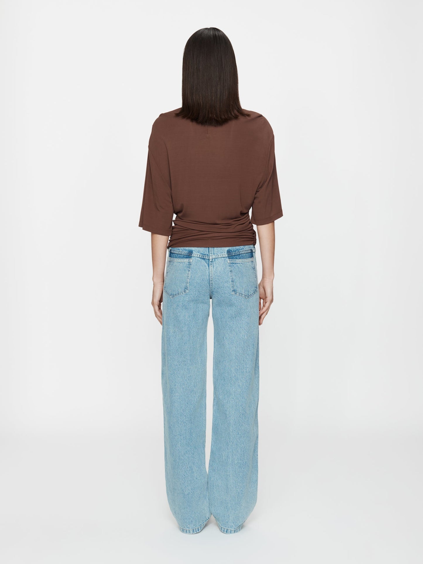 CHRISTOPHER ESBER Shibari Jersey Ruche Tee (Java)
