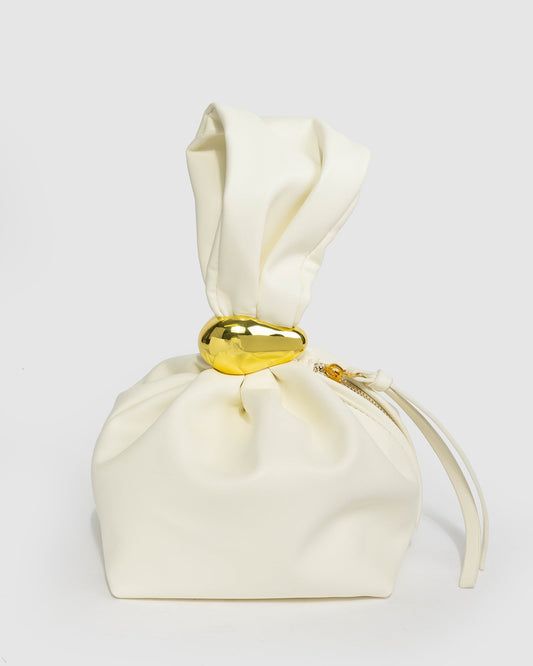 Colette by Colette Hayman Lena Pouch Top Handle Bag (White)