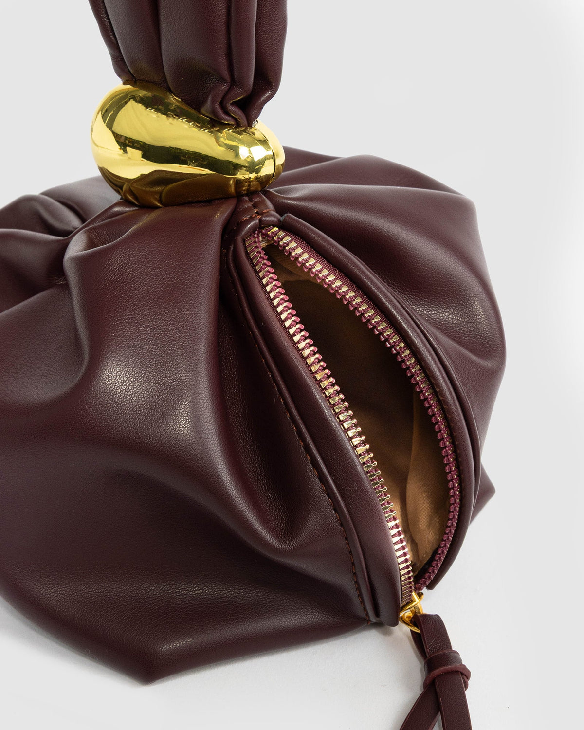Colette by Colette Hayman Lena Pouch Top Handle Bag (Burgundy)