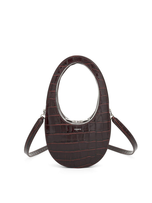 COPERNI Croco Crossbody Mini Swipe Bag (Brown)