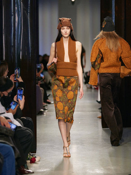 CHRISTOPHER ESBER Upholstered Brocade Skirt (Multi)