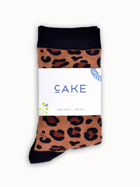 CAKE PRINTED CREW SOCKS (Animal)