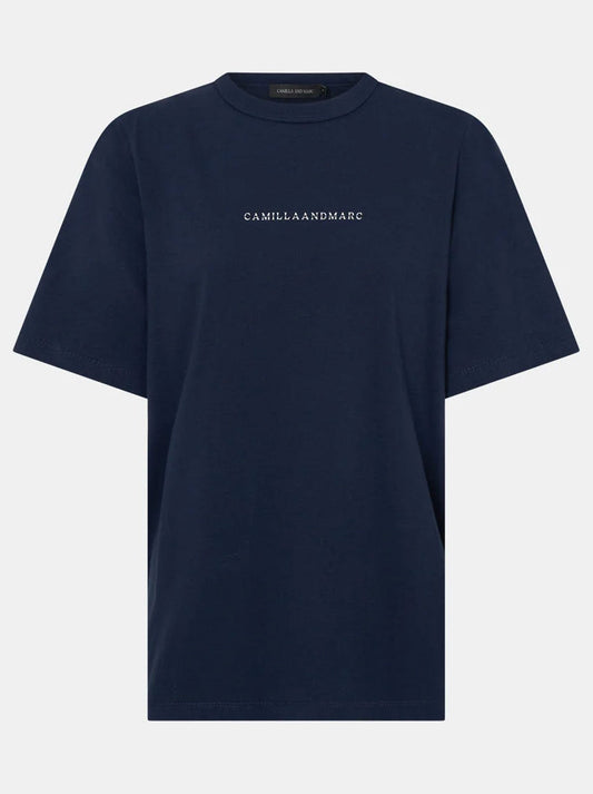 CAMILLA AND MARC SUVERO LOGO TEE (Navy)