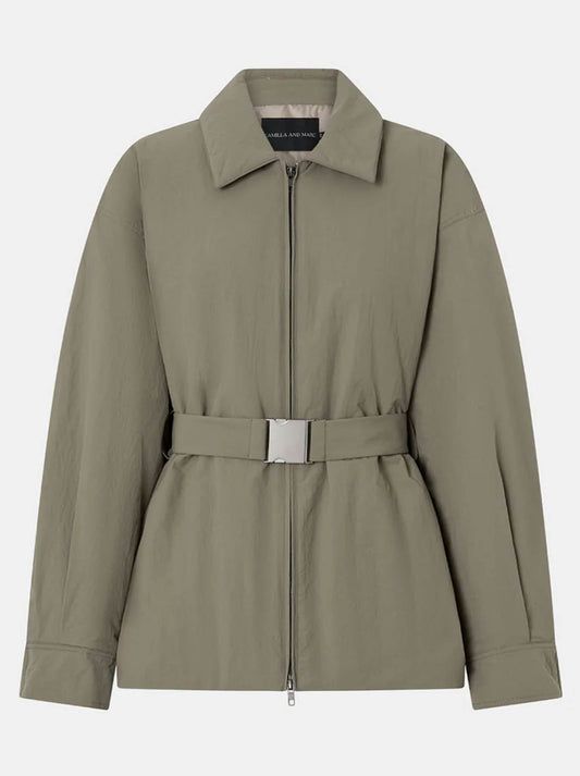 CAMILLA AND MARC MANON PADDED BELTED JACKET (Clay)