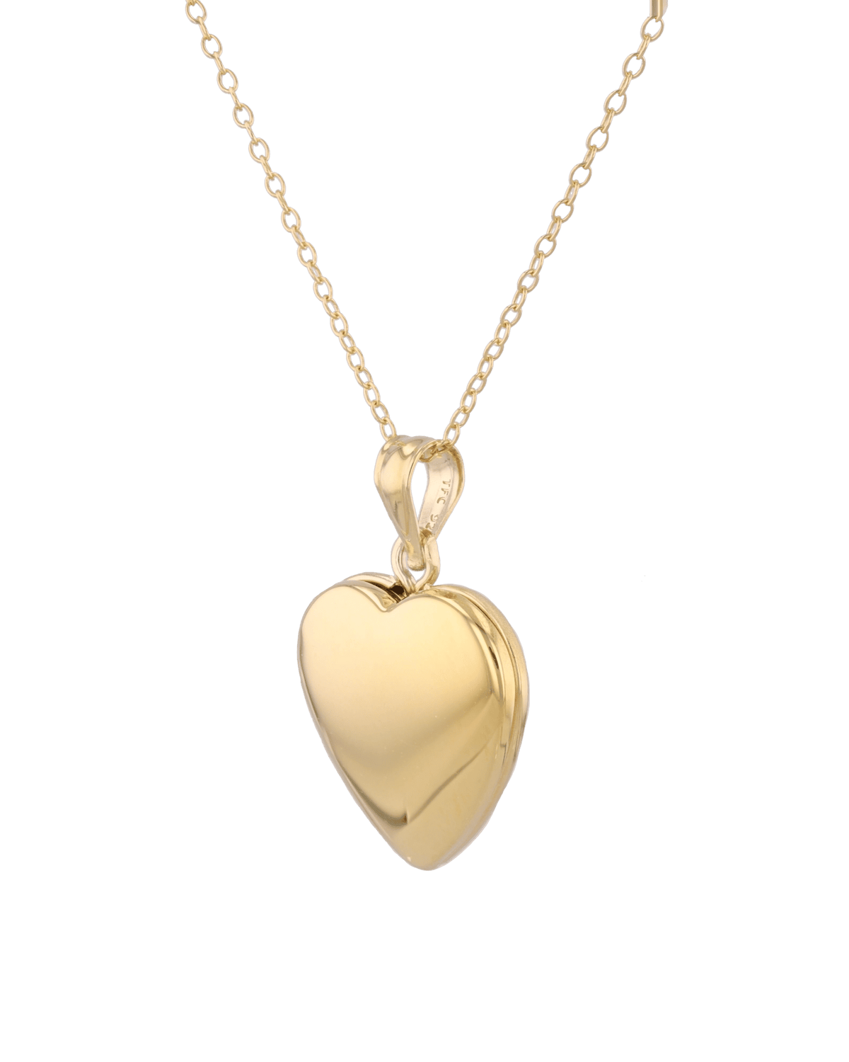 LAVANA Canvas Heart Locket Necklace Gold