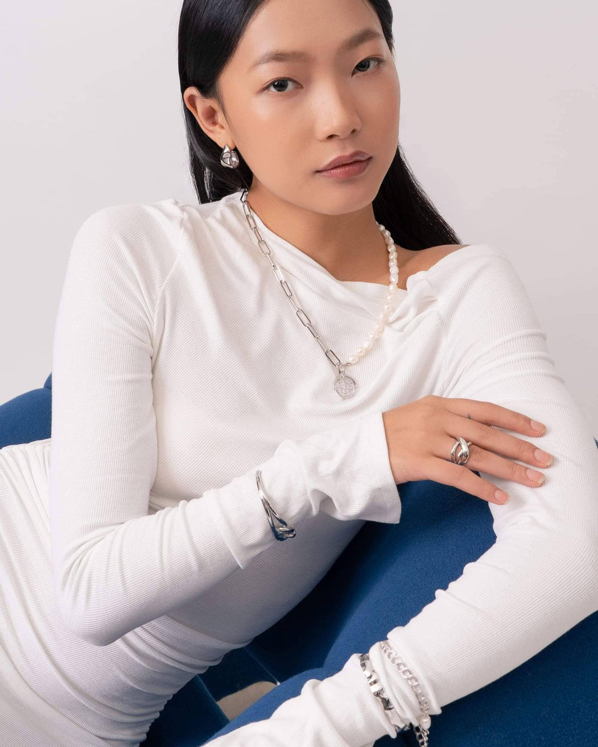 LAVANA Capri Gold Pearl Necklace