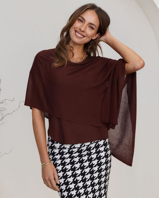 Lou Lou Midi Bamboo Whitney Tube Skirt Houndstooth (Houndstoth)