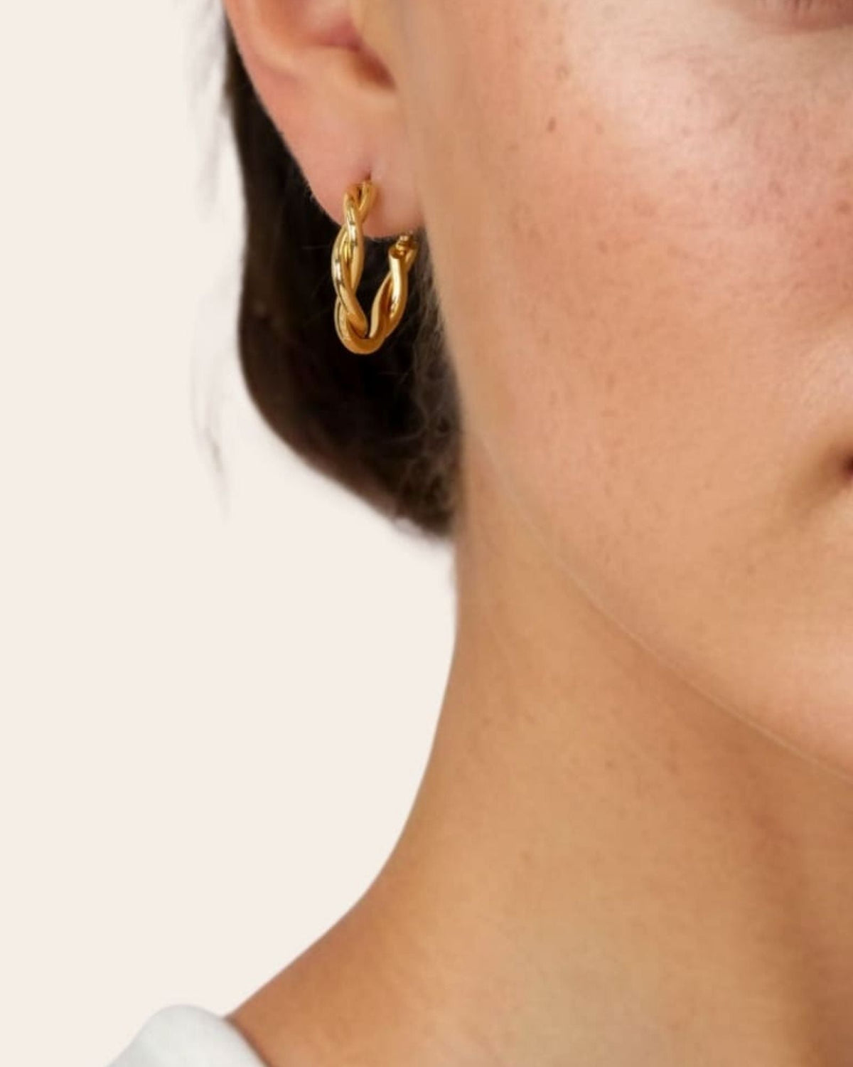 LAVANA Cascade Gold Hoop Earrings