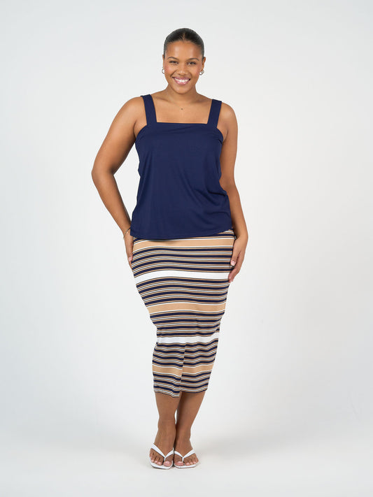 Lou Lou Charli Bamboo Cami (Navy)