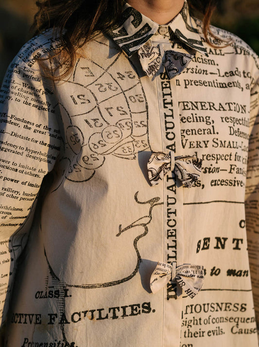 CIRCULAR BY M.A DAINTY NOTEBOOK SHIRT (Phrenology)
