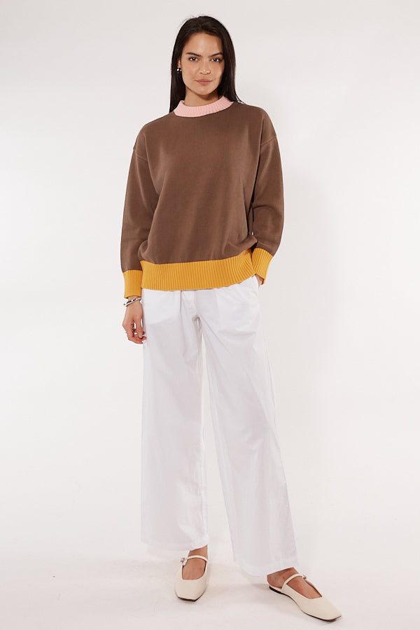 Cowgirl Surfer Emery Pullover (Chocolate)
