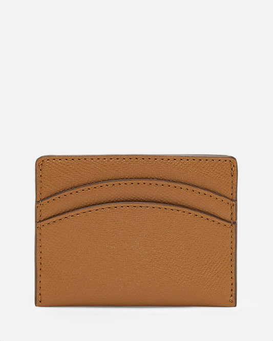 GROUP48 Essentials Double Cardholder Recycled Saffiano Rich (Tan)