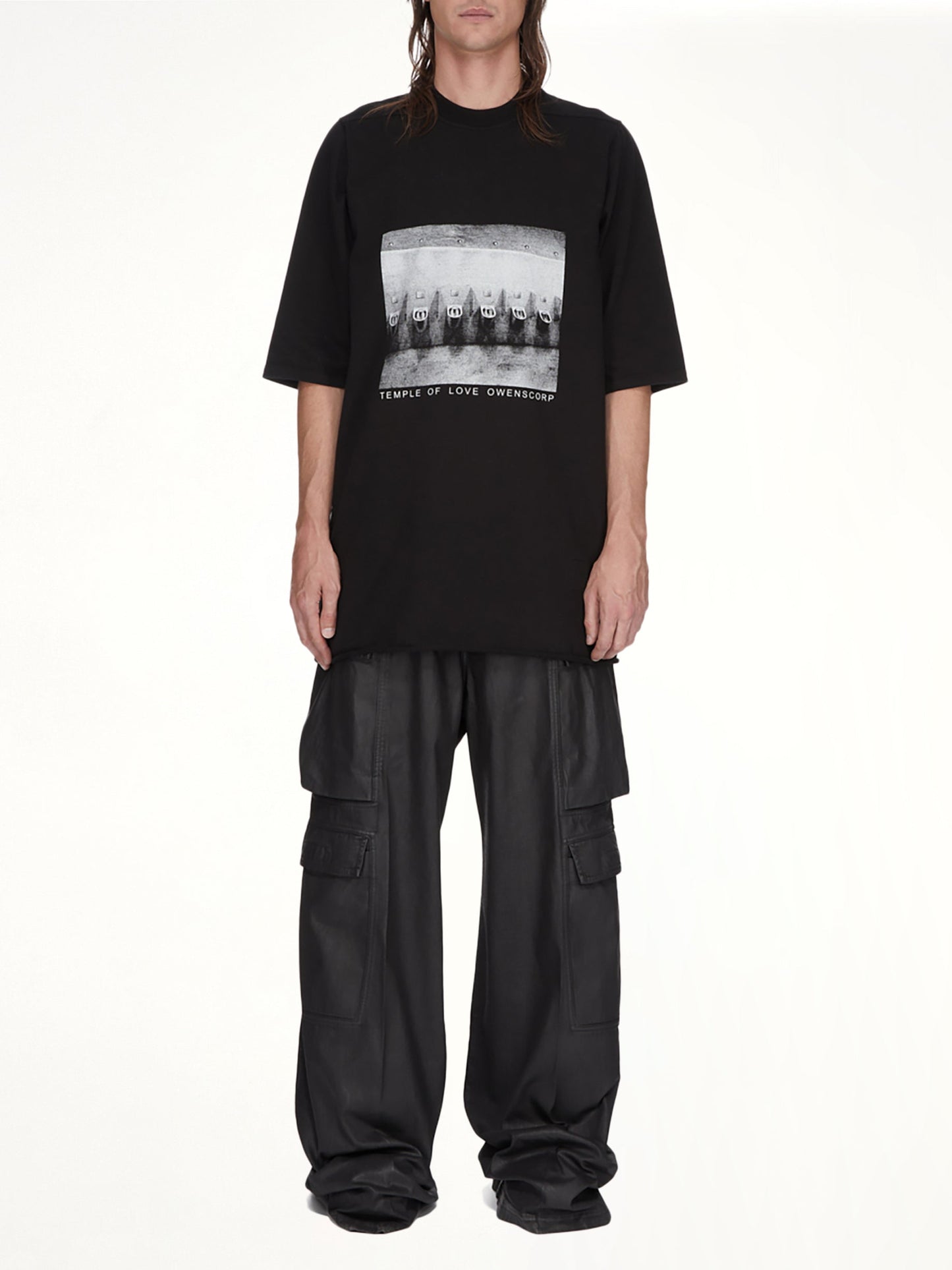 RICK OWENS DRKSHDW Urinal Jumbo SS T-Shirt (Black)