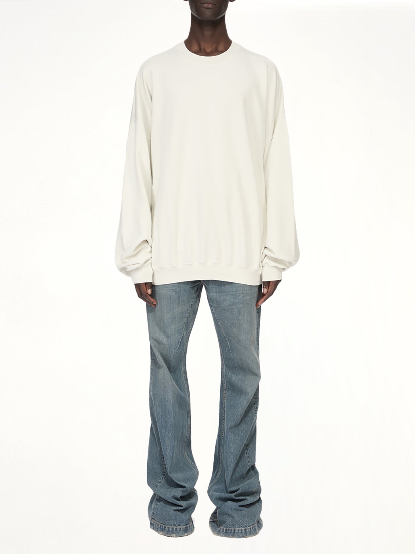 RICK OWENS DRKSHDW Bolan Bootcut Jeans (Blue)
