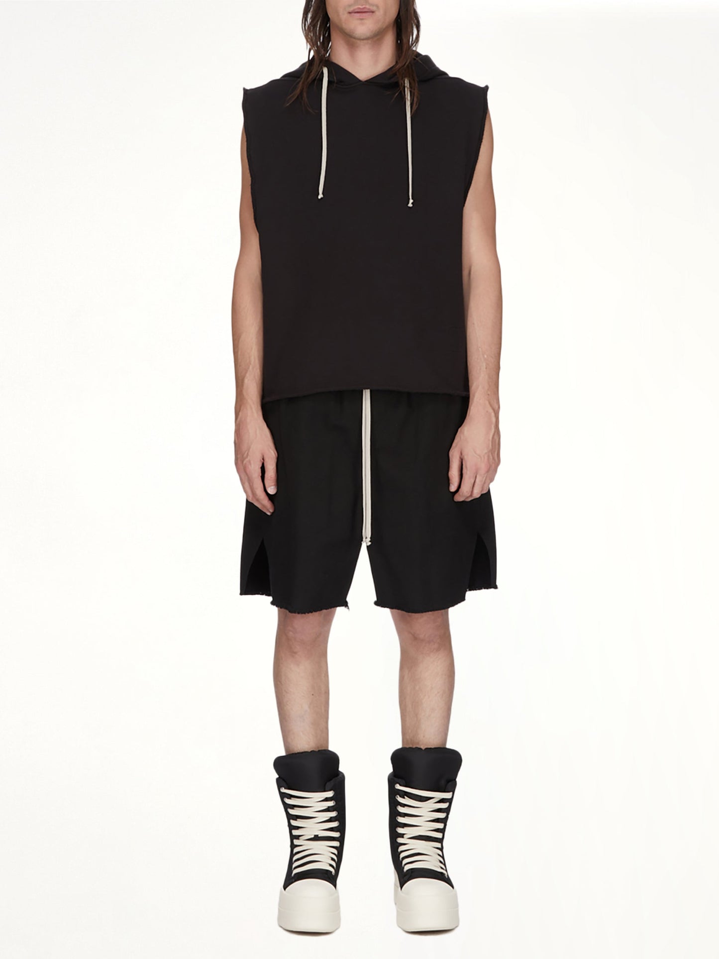 RICK OWENS DRKSHDW Long Boxers Butt Zip (Black)
