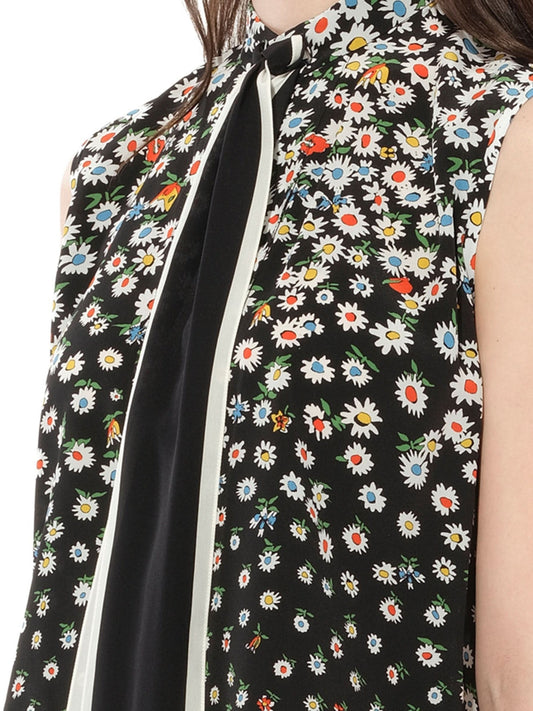 GIVENCHY Daisies Sleeveless Shirts (Black)