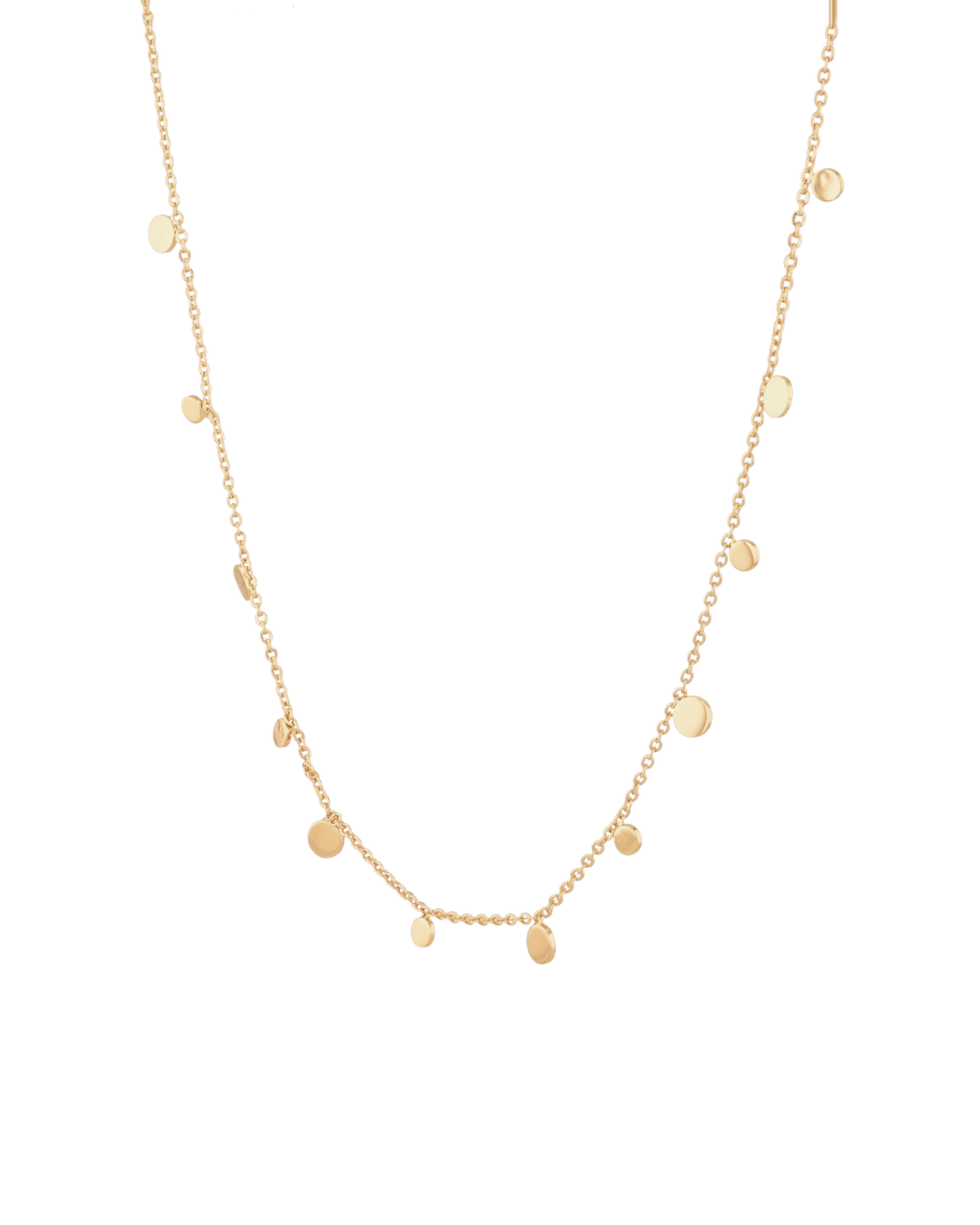 LAVANA Dancing Discs Gold Chain Necklace