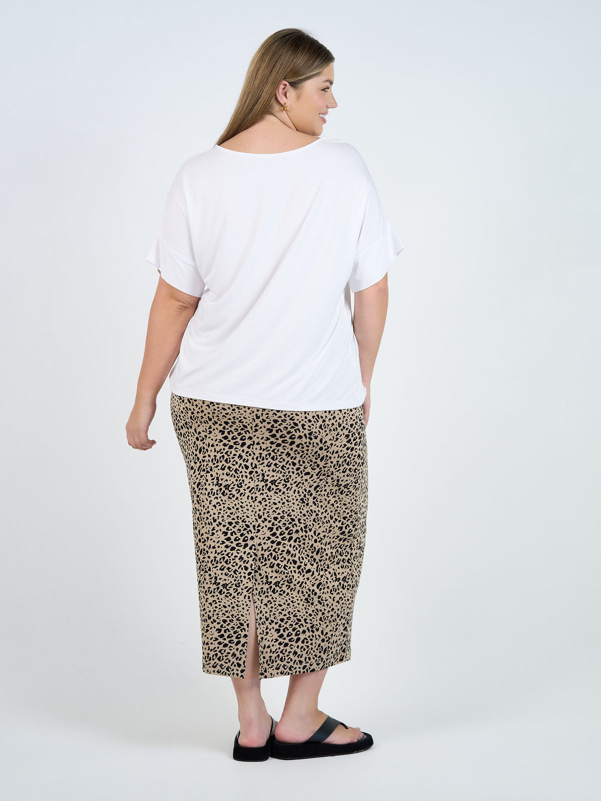Lou Lou Demi Oversized Bamboo Box T-Shirt (White)