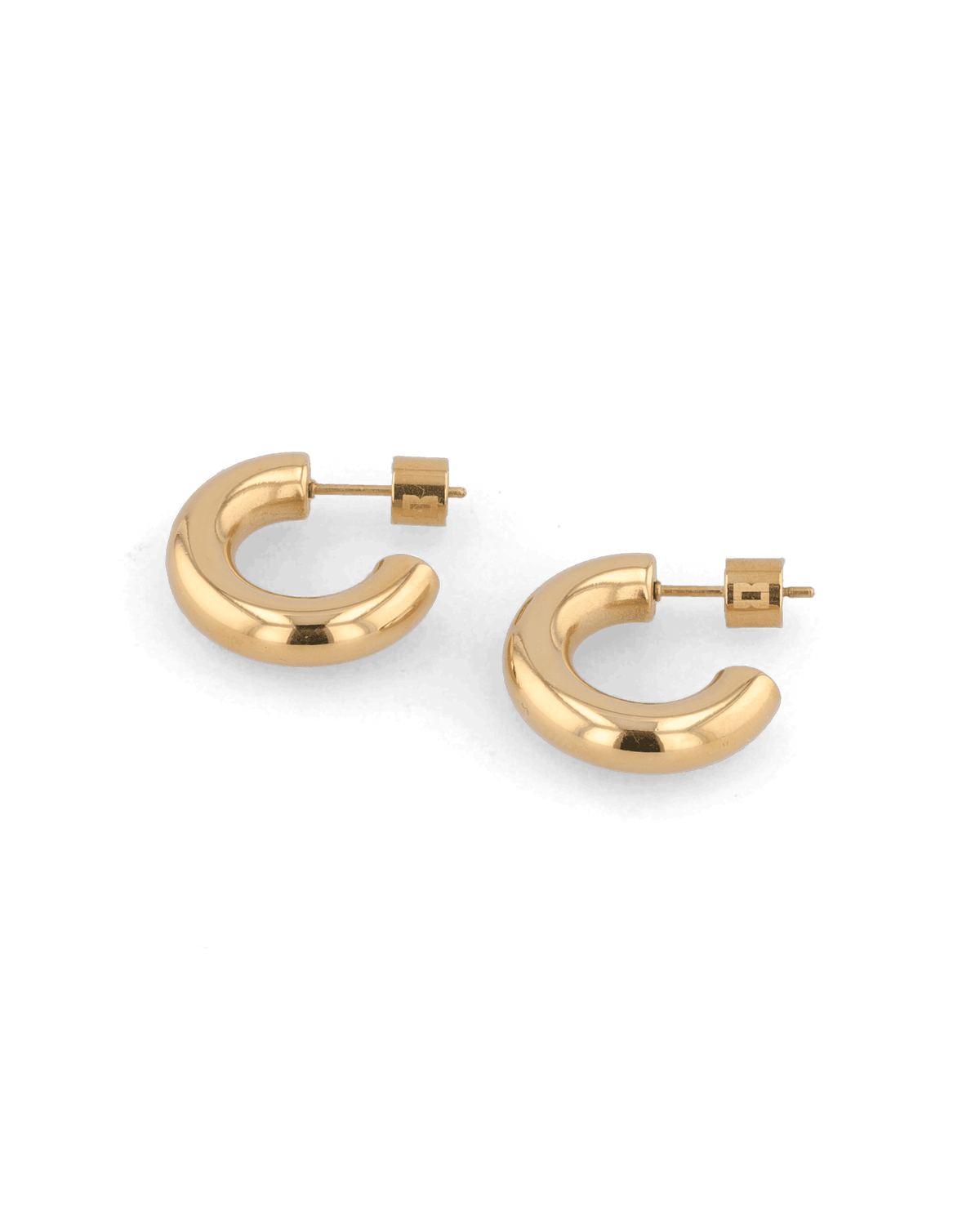 LAVANA Dome Gold Hoop Earrings