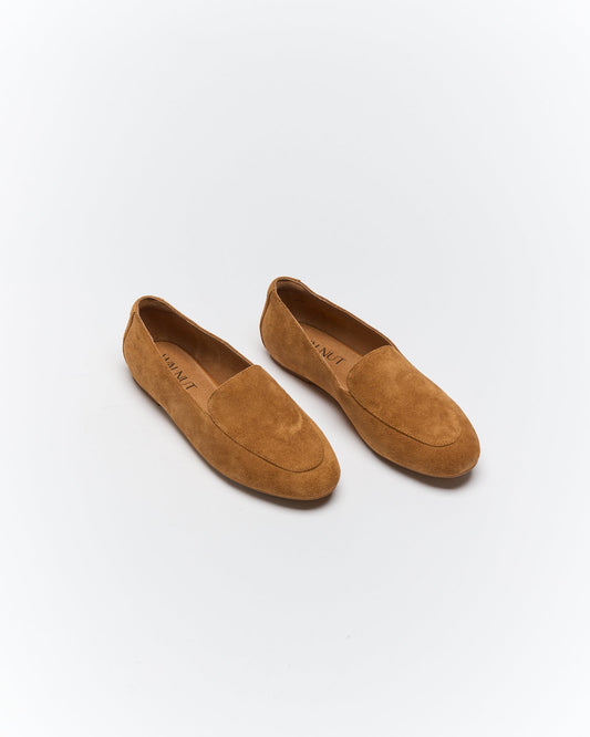Walnut Melbourne Drew Leather Loafer (Tan Suede)