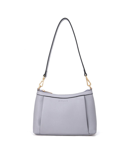 MARCIA LEATHER XBODY BAG- BLACK- E1-0830-CORNFLOWER
