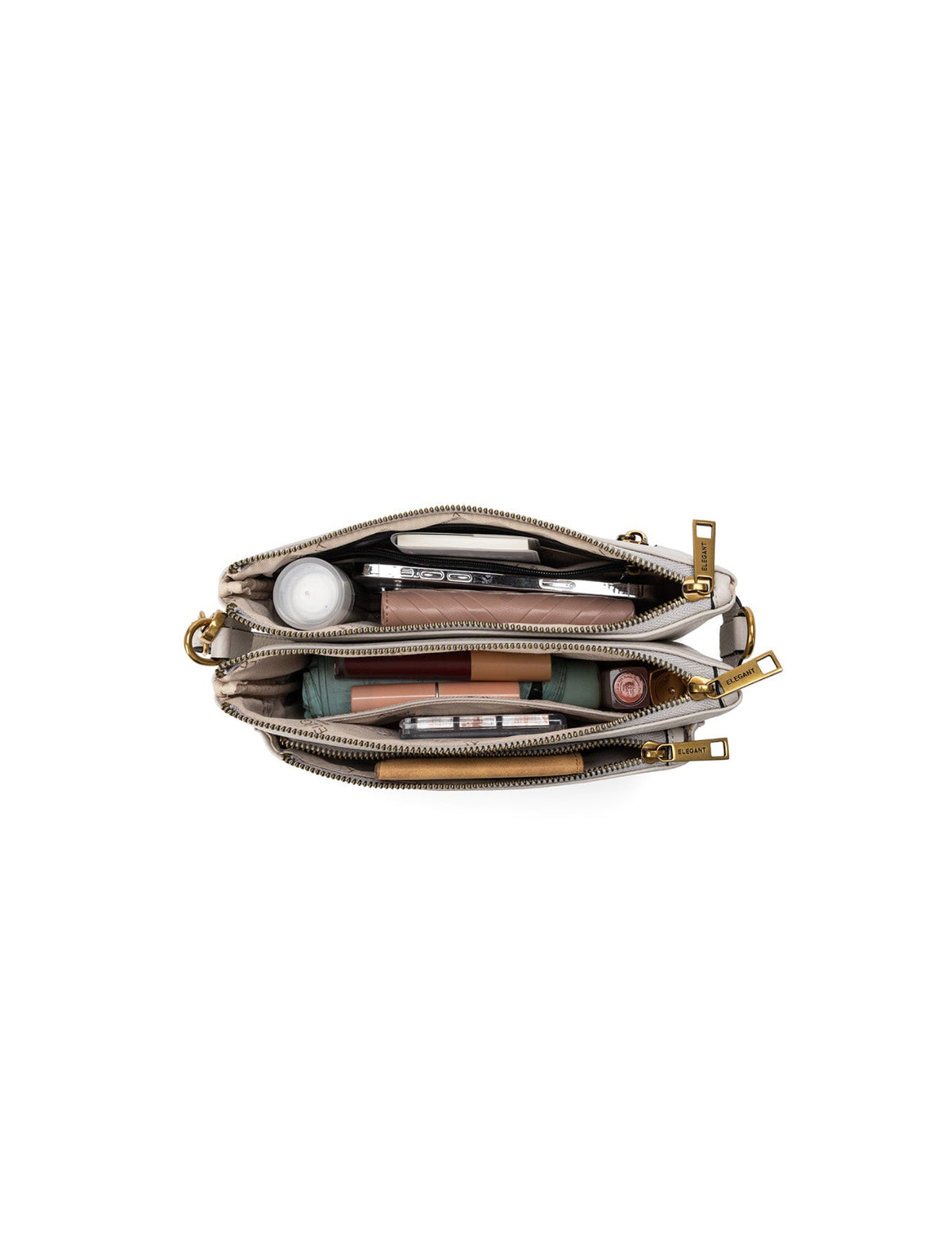 ABIGAIL SATCHEL CLUTCH - BEIGE