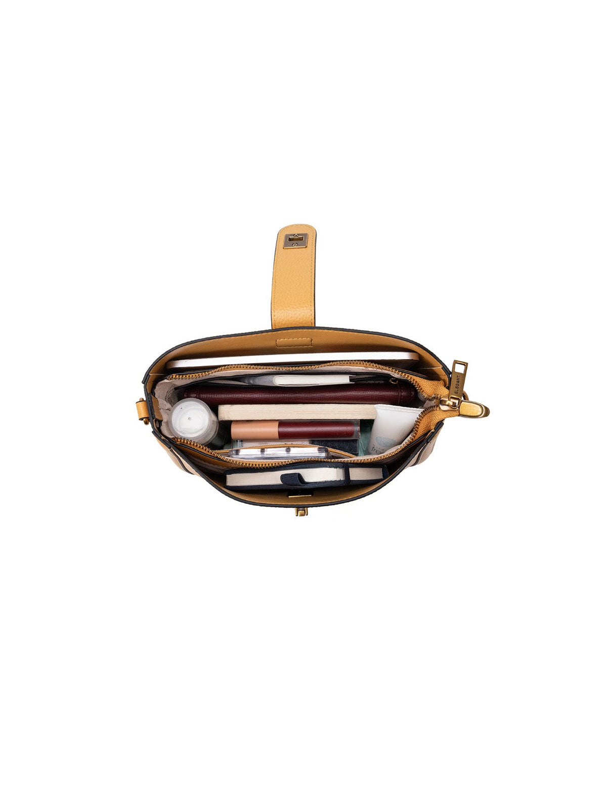 SILVANA LEATHER BAG - DIJON
