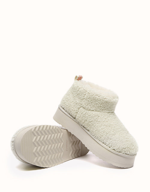 EVERAU® Ultra Platform Teddycozy Boots (Sand)