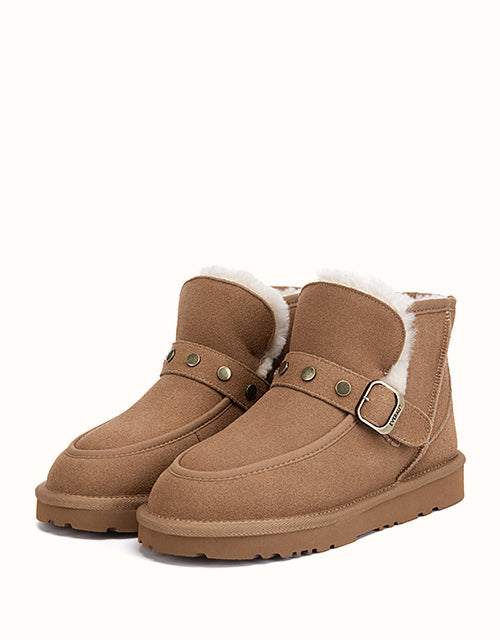 EVERAU® Glacira Stud Boots (Chestnut)