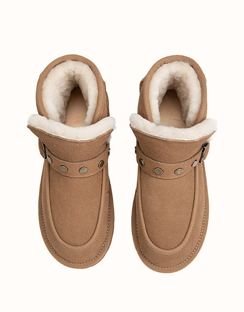EVERAU® Glacira Stud Boots (Chestnut)