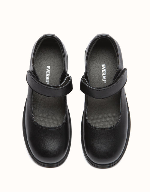 EVERAU® Chris Senior School Shoes II (Black)