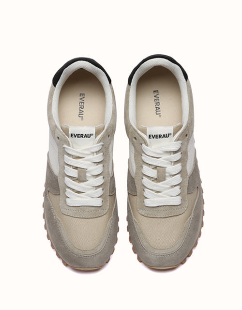 EVERAU® Etta Sneakers (Khaki/White)