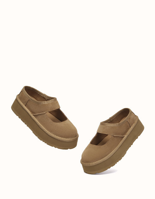 EVERAU® Moana Mary Jane Slippers (Chestnut)