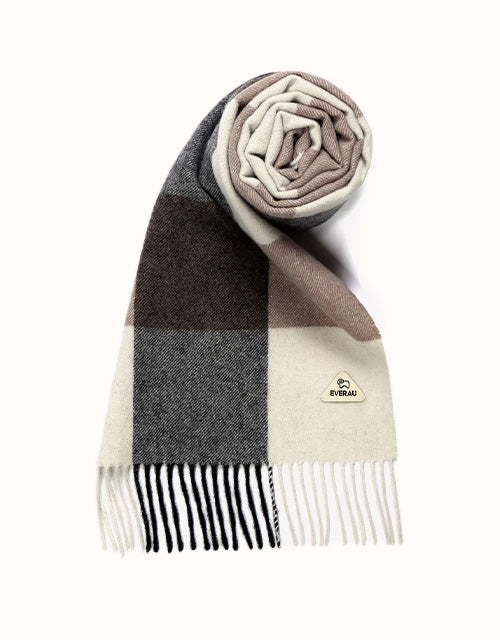 EVERAU® Tartan Scarf (Plum Check)