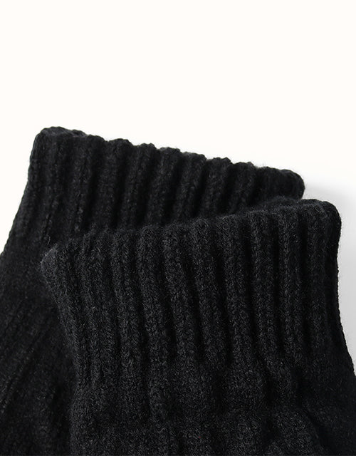 EVERAU® Fingerless Ultra Plush Knit Gloves (Pink)
