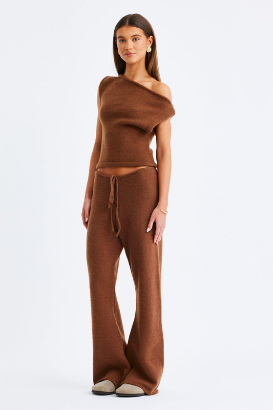 SNDYS MAJA KNIT PANTS (Chocolate)
