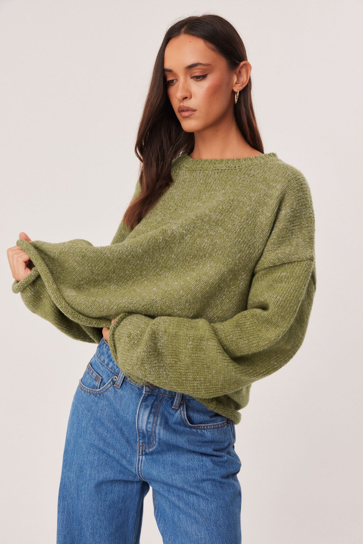SNDYS ZOYA KNIT JUMPER (Khaki Marl)