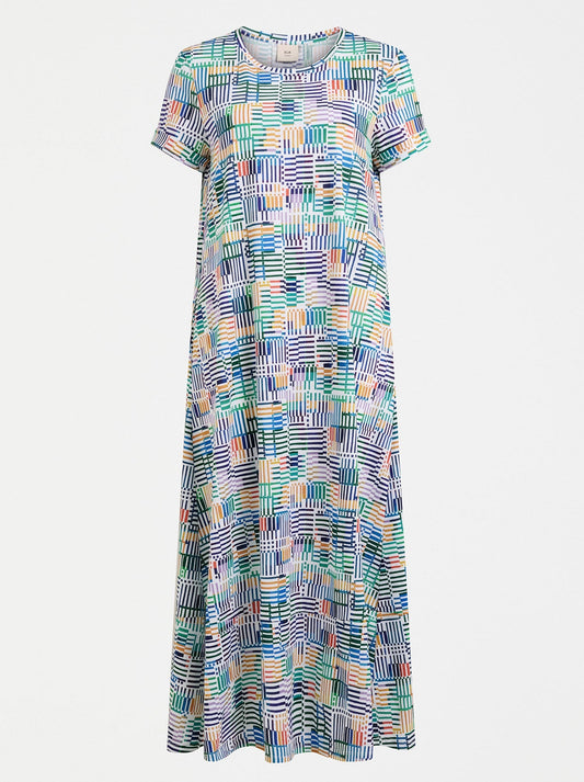 ELK HAKI DRESS (Chess Print)